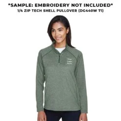 Devon & Jones - Women's 1/4 Zip Tech Shell Pullover (DG440W 71) 7 Devon & Jones - Women's 1/4 Zip Tech Shell Pullover (DG440W 71) -TrekWear Sales Shop 1 4 Zip Tech Shell Pullover DG440W 71 4