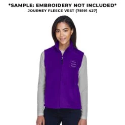 Core365 - Women's Journey Fleece Vest (78191 427) 7 Core365 - Women's Journey Fleece Vest (78191 427) -TrekWear Sales Shop Core365 Women s Journey Fleece Vest 78191 427 04