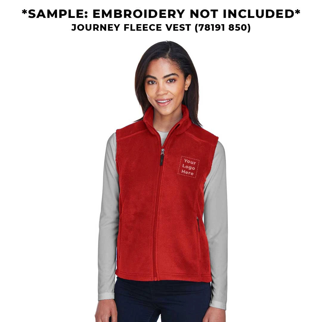 Core365 - Women's Journey Fleece Vest (78191 850) 3 Core365 - Women's Journey Fleece Vest (78191 850) - Image 3