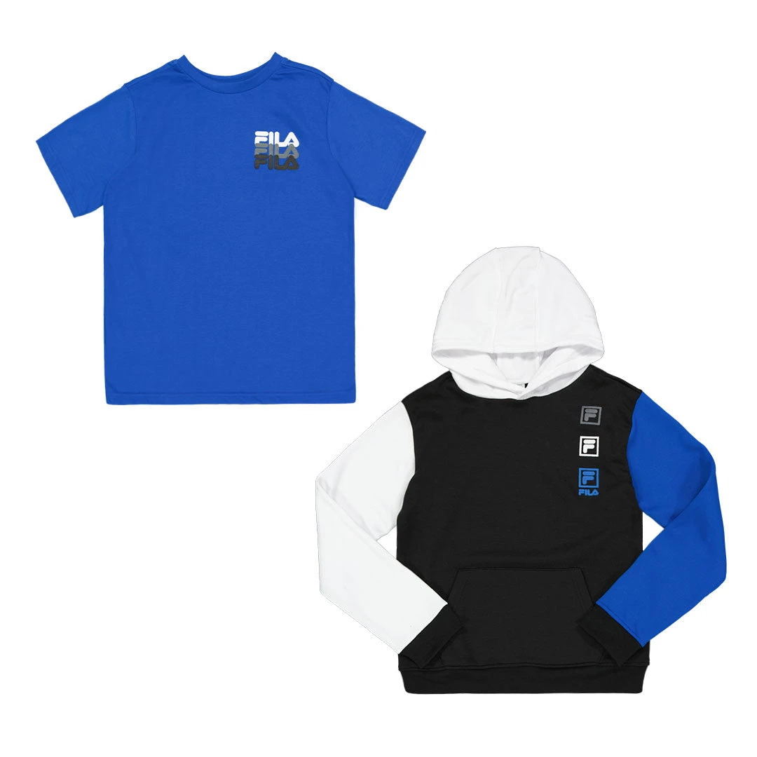 FILA - Kids' (Junior) 2 Piece Core Hoodie/T-Shirt Set (82FB70 BLK) 1 FILA - Kids' (Junior) 2 Piece Core Hoodie/T-Shirt Set (82FB70 BLK)