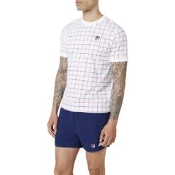 FILA - Men's Casbian Crew T-Shirt (S22MH036 100) -TrekWear Sales Shop FILA Men s Casbian Crew Tee S22MH036 100 02