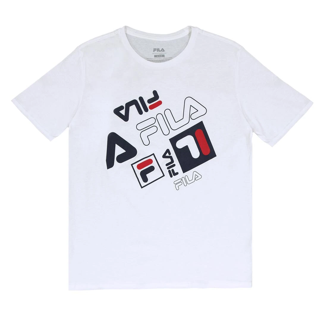 FILA - Men's Evander T-Shirt (LM21C553 100) 1 FILA - Men's Evander T-Shirt (LM21C553 100)
