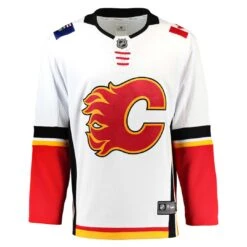 Fanatics - Kids' (Youth) Calgary Flames Away Breakaway Jersey (879Y CFLA 2C BWA)