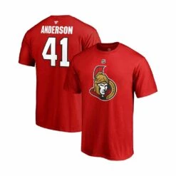 Fanatics - Men's Ottawa Senators Anderson T-Shirt (QF6E 0484 H3M FND) -TrekWear Sales Shop Fanatics Men s Ottawa Senators Anderson Tee QF6E 0484 H3M FND 03