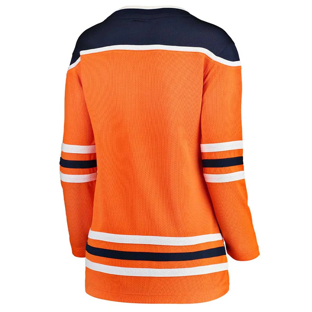 Fanatics - Women's Edmonton Oilers Breakaway Home Jersey (879W EOIH 2GI BWH) 2 Fanatics - Women's Edmonton Oilers Breakaway Home Jersey (879W EOIH 2GI BWH) - Image 2