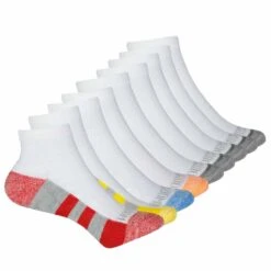 Fruit Of The Loom - Kids' 20 Pack Ankle Sock (FRB10294QK WHAST)