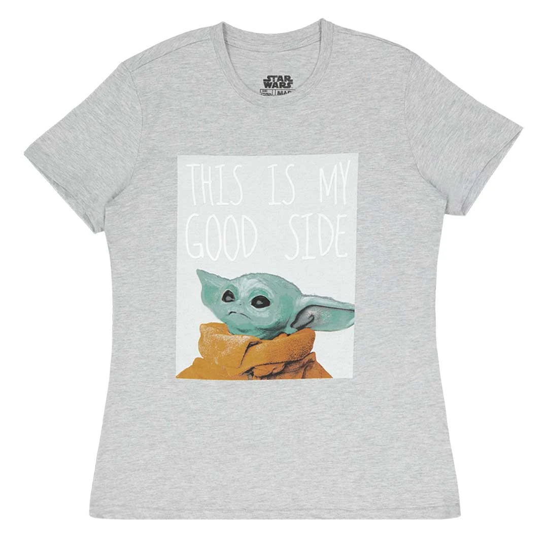 Disney - Girls' (Junior) Mandalorian The Child Good Side Short Sleeve T-Shirt (RWTM03QGSCHP1WC) 1 Disney - Girls' (Junior) Mandalorian The Child Good Side Short Sleeve T-Shirt (RWTM03QGSCHP1WC)