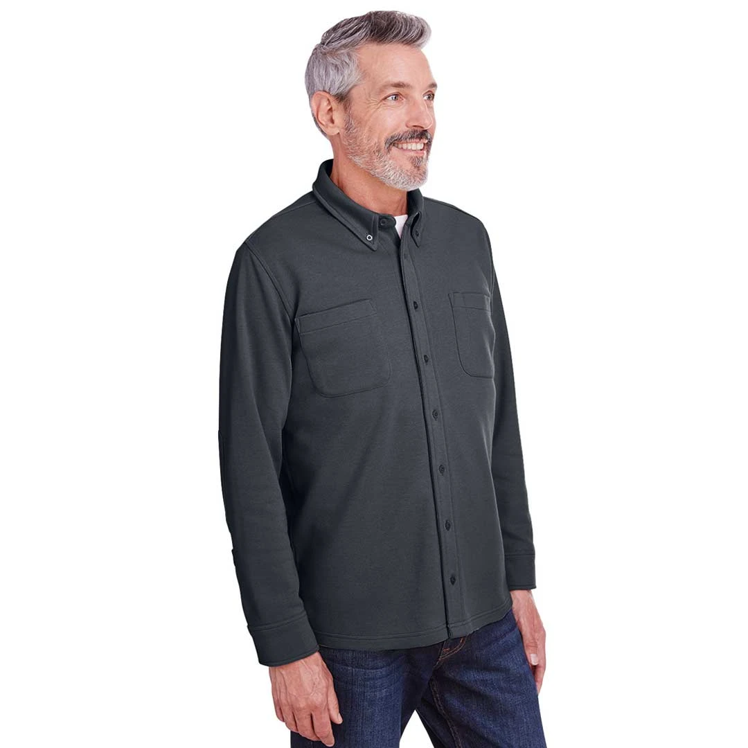 Harriton - Men's StainBloc Pique Fleece Shirt Jacket (M708 MY) 2 Harriton - Men's StainBloc Pique Fleece Shirt Jacket (M708 MY) - Image 2