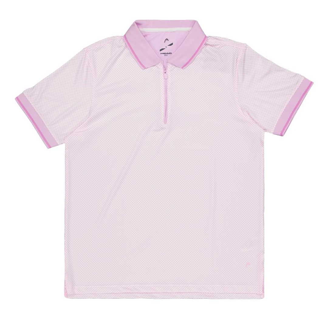 Head - Men's Owen Polo (OWEN PNKWHT) 1 Head - Men's Owen Polo (OWEN PNKWHT)
