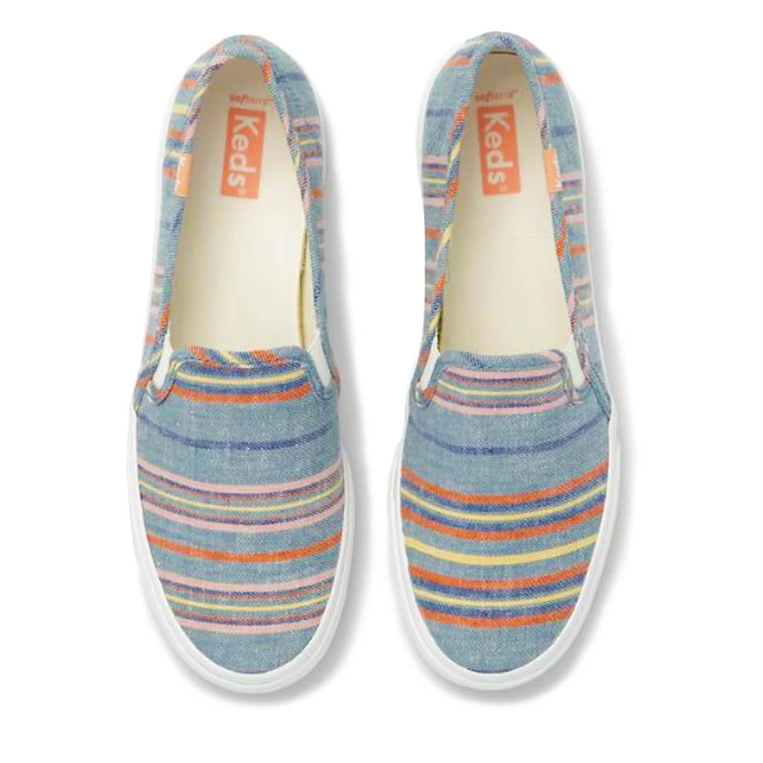 Keds - Women's Double Decker Stripe Shoes (WF65922) 2 Keds - Women's Double Decker Stripe Shoes (WF65922) - Image 2