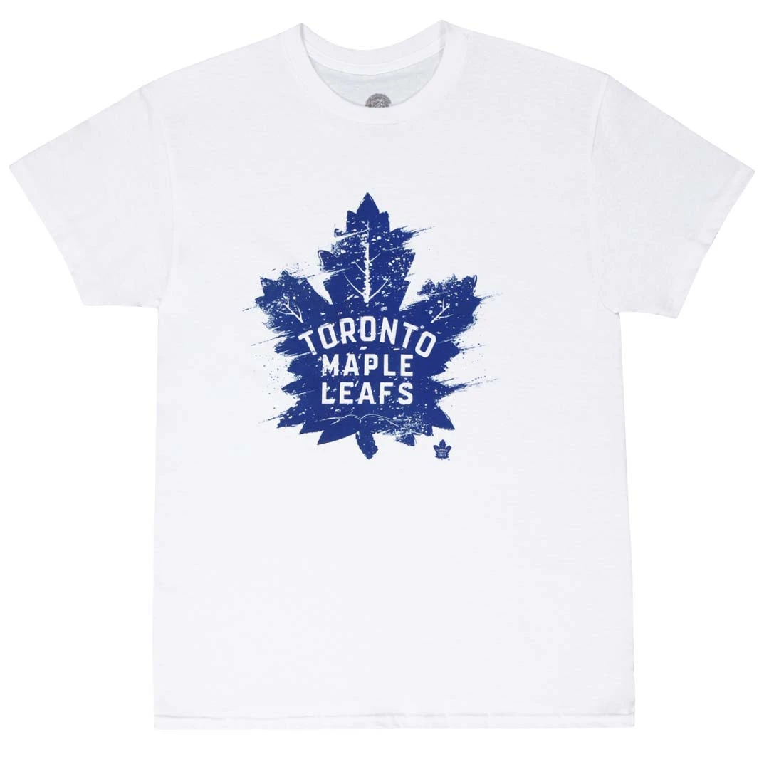 NHL - Men's Toronto Maple Leafs Splatter T-Shirt (NHXX26OMSC1A1PB 10WHT) 1 NHL - Men's Toronto Maple Leafs Splatter T-Shirt (NHXX26OMSC1A1PB 10WHT)
