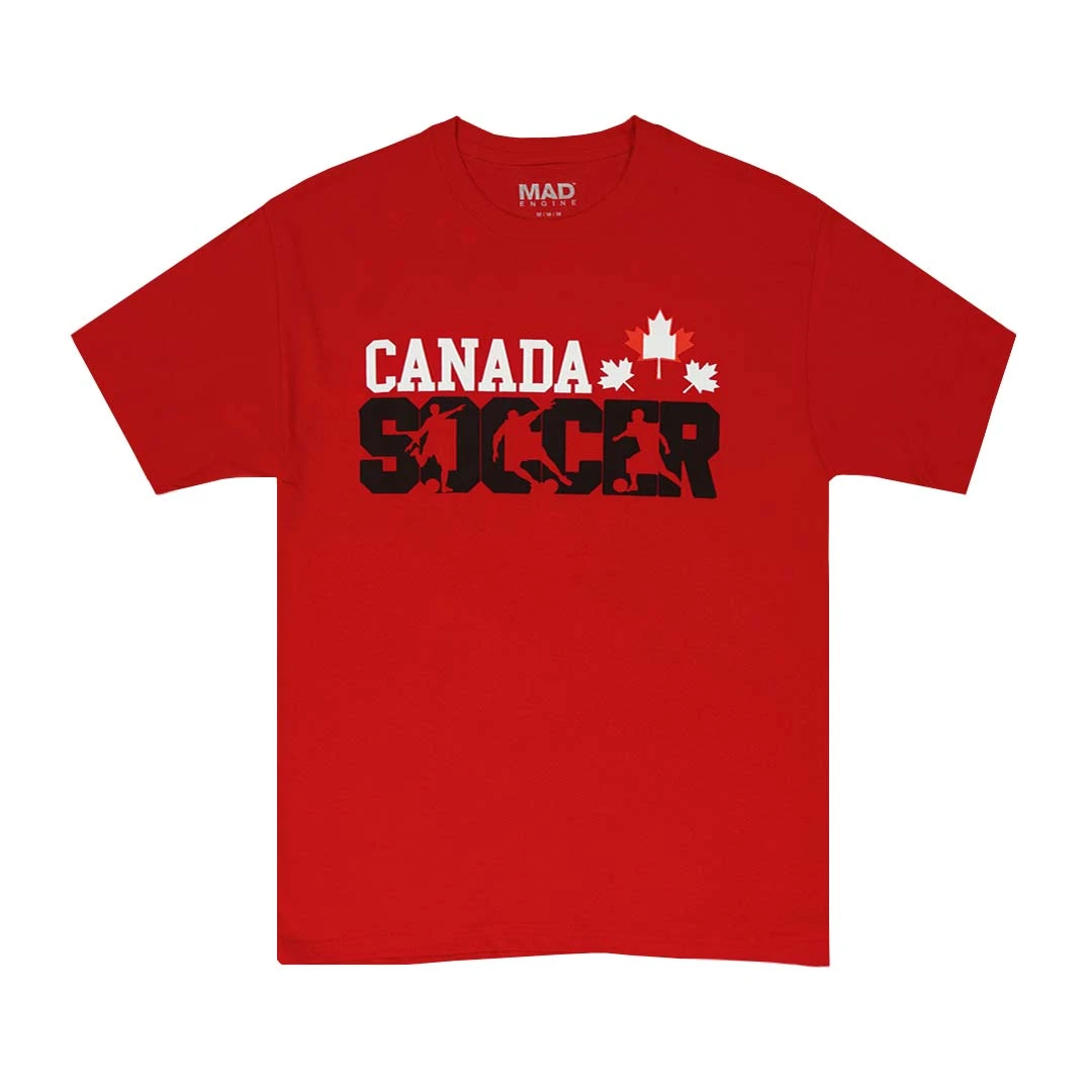 Men's Canadian Soccer T-Shirt (MEXXNUHMSC3A1PB 62 RED) 1 Men's Canadian Soccer T-Shirt (MEXXNUHMSC3A1PB 62 RED)