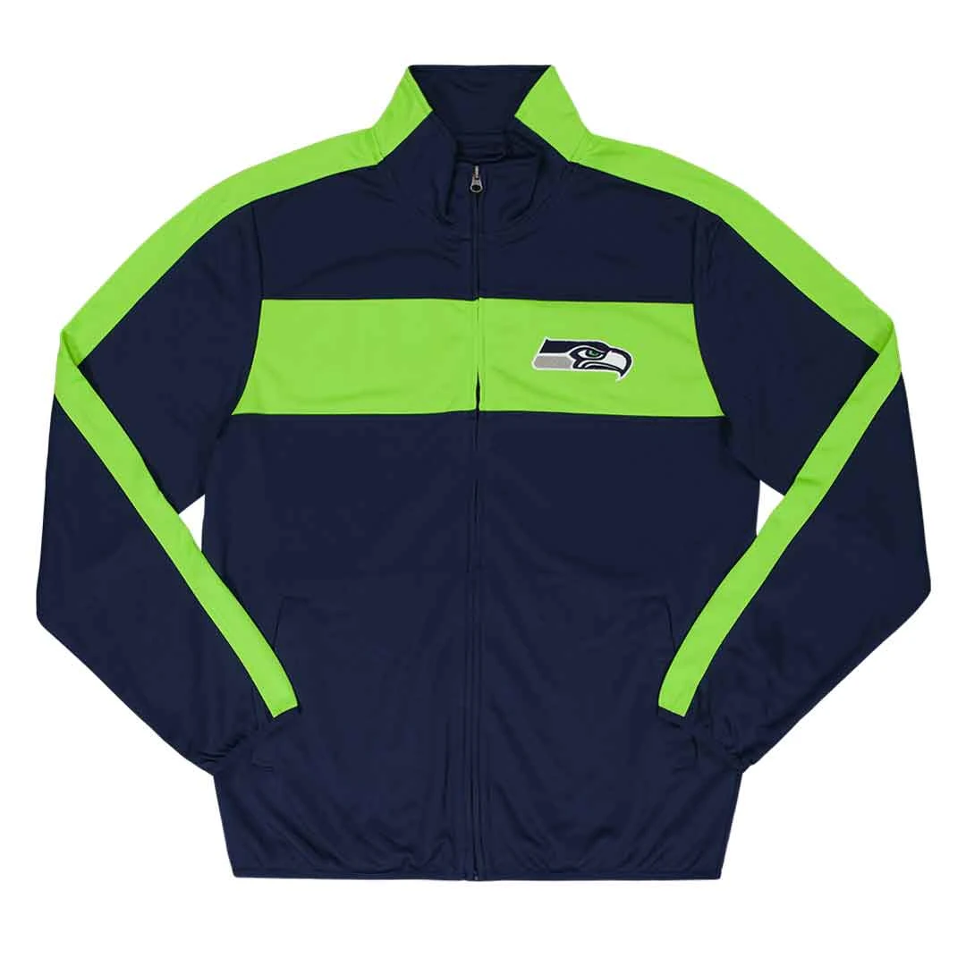 NFL - Men's Seattle Seahawks Track Jacket (LA000712 SSE) 1 NFL - Men's Seattle Seahawks Track Jacket (LA000712 SSE)