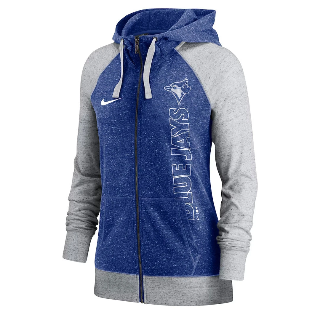 Nike - Women's Toronto Blue Jays Gym Vintage Full Zip Hoodie (N883-011P-TOR-BU7) 1 Nike - Women's Toronto Blue Jays Gym Vintage Full Zip Hoodie (N883-011P-TOR-BU7)