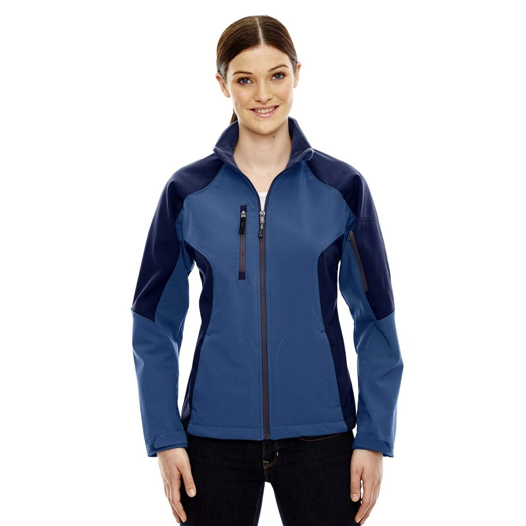 North End - Women's Compass Colour Block Soft Shell Jacket (78077 411) 2 North End - Women's Compass Colour Block Soft Shell Jacket (78077 411) - Image 2