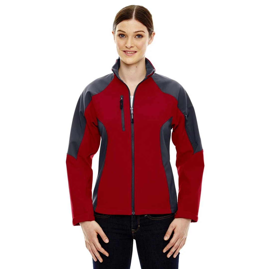 North End - Women's Compass Colour Block Soft Shell Jacket (78077 751) 2 North End - Women's Compass Colour Block Soft Shell Jacket (78077 751) - Image 2