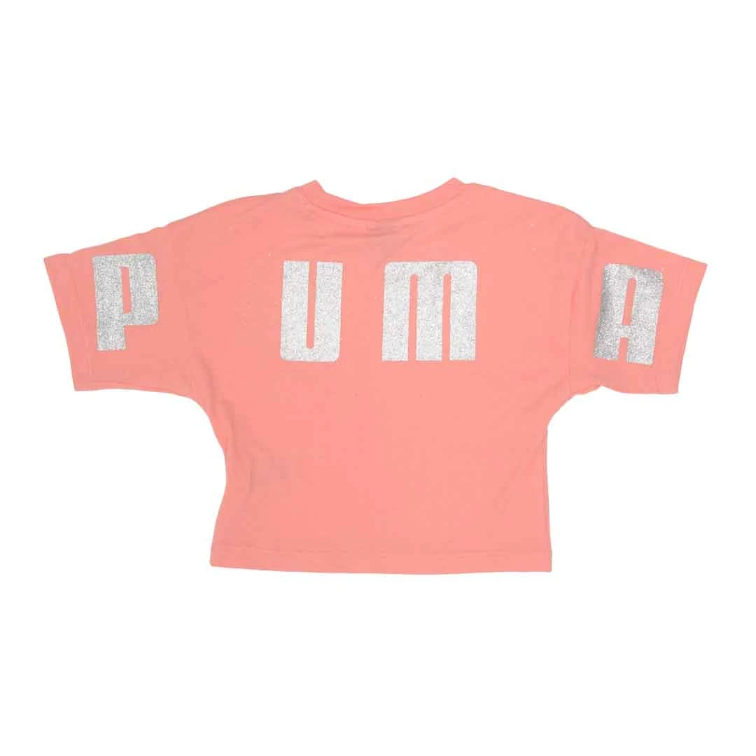 Puma - Girls' (Toddler) Cropped T-Shirt (511811687FME P680) 2 Puma - Girls' (Toddler) Cropped T-Shirt (511811687FME P680) - Image 2