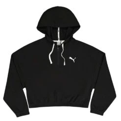 Puma - Women's Cropped 1/2 Zip Hoodie (671508 01)