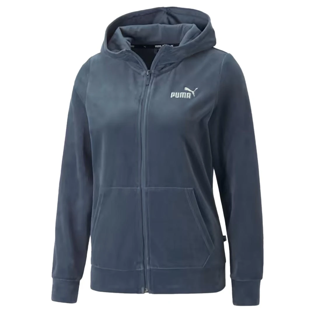 Puma - Women's Essentials+ Velour Full-Zip Hoodie (849964 18) 1 Puma - Women's Essentials+ Velour Full-Zip Hoodie (849964 18)