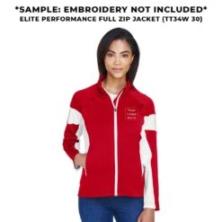 Team365 - Women's Elite Performance Full Zip Jacket (TT34W 30) -TrekWear Sales Shop Team365 Women s Elite Performance Full Zip Jacket TT34W 30 04
