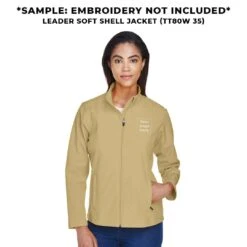 Team365 - Women's Leader Soft Shell Jacket (TT80W 35) -TrekWear Sales Shop Team365 Women s Leader Soft Shell Jacket TT80W 35 5
