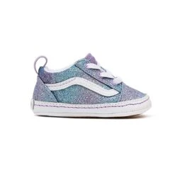 Vans - Kids' (Infant) Ombre Glitter Old Skool Crib Shoes (3U8KABN)