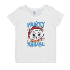 Women's Pawty Animal Short Sleeve T-Shirt (XTXT0ODGSC)