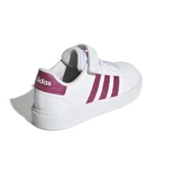 Adidas - Kids' (Preschool) Grand Court Elastic Lace Shoes (GX7159) -TrekWear Sales Shop adidas Kids Preschool Grand Court Elastic Lace Shoes GX7159 03
