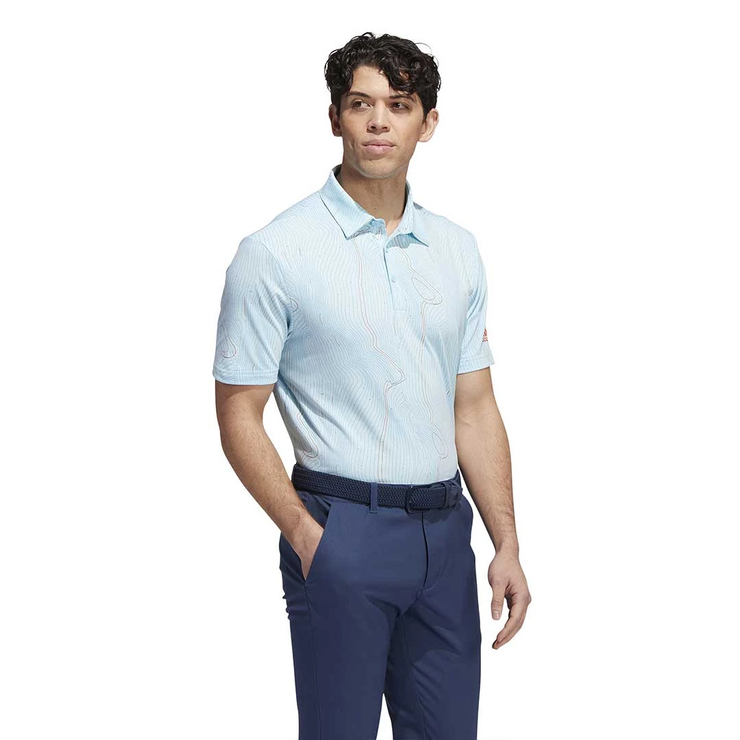 Adidas - Men's Course Map Polo Tee (HF6607) 3 Adidas - Men's Course Map Polo Tee (HF6607) - Image 3