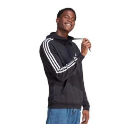 Adidas - Men's Essentials Fleece 3 Stripes Hoodie (IB4028) -TrekWear Sales Shop adidas Men s Essentials Fleece 3 Stripes Hoodie IB4028 4