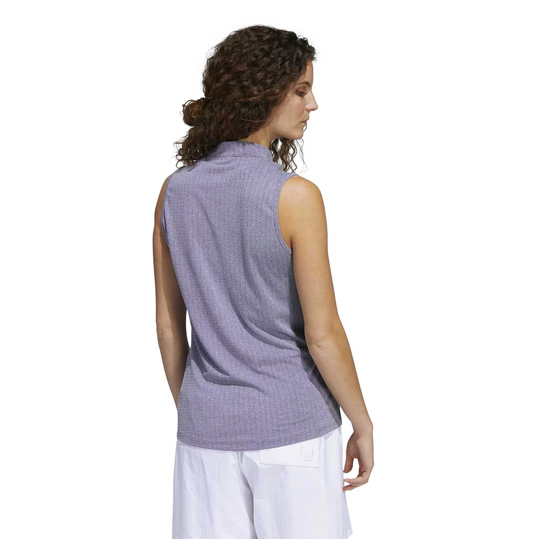 Adidas - Women's Essentials Mock Neck Sleeveless Polo (HA3485) 4 Adidas - Women's Essentials Mock Neck Sleeveless Polo (HA3485) - Image 4